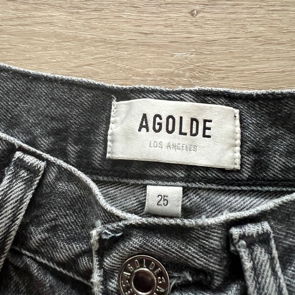 Agolde “Dee” ultra high rise shorts in grey, SZ 25 - Picture 9 of 9